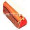 Promotional Cheap Pencil Case For School Orange School Pencil Case With Front Mesh Pocket