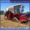 Wheat harvester modified chassis to prevent slipping on muddy ground