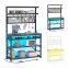Food truck Stall cart Hotel restaurant Food truck Tea truck wine rack Kitchen storage rack with ambient lights