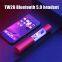 Бесплатная доставка. Наушники TW20 Bluetooth 5.0 без проводов, наушники TWS стерео, водонепроницаемые, беспроводные, с шумоподавлением, для игр и музыки