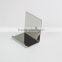 Polished Silver Metal Purse Display L Stand Metal Wallet Display stand