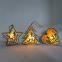 Battery Operated Christmas Desk Wooden Wood Carving Tree Heart Star Shape Hanging Table Lamp