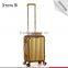 National classic gloden school long luggage case travel trolley luggage suitcase bag with multiwheels