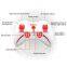SYMA product X12 mini dron 2.4G 4CH nano quadcopter with frames and lights