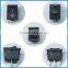 Waterproof electrical 4 pin square rocker switch