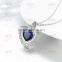 hot sale necklace heart zircon jewelry necklaces white gold plated