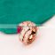 china factory replica jewelry rose gold snake ring with purple stone                        
                                                Quality Choice