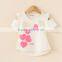 petal t-shirt girls kids shirt children t-shirt name brand shirts children tees and tops wholesale