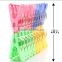 M041 colorful plastic clothes drying clips custom home products clothes clips
