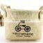 2015 wholesale Customized mini jute storage bag with small handles