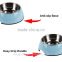 2015 Hot Sale Stainless Steel Dog Food Bowl with Anti Slip Rubber Base and Easy Grip Handle/Stainless steel dog water bowl