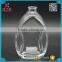 110ml bestselling Oblate round transparent glass perfume bottle with crimp neck                        
                                                                                Supplier's Choice