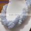 Lavender Blue Chalcedony Beads
