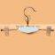 High quality metal children pant hanger with clips