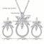 Jewelry 2016 Silver White Sterling Silver Set Jewelry