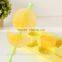 Custom Whisky Lemon Shape silicone ice cube Tray with PP sticks
