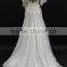 2016 New beading design short sleeve mermaid sexy back bridal wedding dress