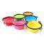 2016 new arrival folding pet dog travel bowl, Fashion portable silicone dog bowl, watering and feeding pet bowls For Dog