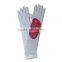 white halloween costume long arm gloves