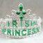 9cm highx12cm diameter metallic silver irish princess plastic tiara tiaras and crowns