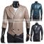 Liling design man pure leisure double breasted coats