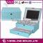 Jewelry Box with Necklace Hanger PU Leather MDF Wooden Jewelry Gift Box Manufacturer in China