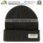 puff embroidered beanie hat knitting pattern