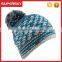 A-628 Men Hand Knitted Fleece Pom Beanie Chunky Fleece Winter Pom Hat Men Wool Fleece Lined Beanie