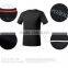 Wholesale OEM men's spandex t-shirt/ fitness compression shirt