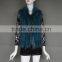 Knitted shawl rabbit fur shawl for ladies poncho with tassel