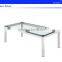 Simple stainless steel wooden work desk