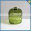 7/2015 new colored ribbed crystal food storage glass candy jar