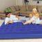 Queen size inflatable air bed with flocked surface for camping