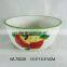 Modern design,decorative ceramic bowls with red dot painting