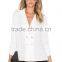 Fashion China wholesale long sleeves white chiffon blouses for woman                        
                                                Quality Choice