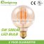 AC85-265V Led Filament Bulbs 5W Dimmable Lighting Led Bulbs G95 Lighting Globle Led Filament Bulbs For Decoration