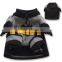 fancy Holloween cosplay superhero Batman uniform costume cat dog pet wear pet apparel