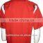 red latest short sleeves shirt designs for men with refelective tapes coverall uniform