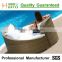 outdoor poly rattan cheap round sofa bed
