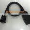 Assembled 16pin OBD2 male plug to d-sub db9 female connector for obd diagnostic