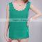 2016 Korean Fashion Women Slim Chiffon Tops Sleeveless Shirt Casual Blouse Vest