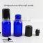 10ml perfume roller ball bottle Blue glass stainless steel bead bottle