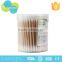 180 tips customized logo wooden disposable cotton buds
