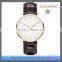 FS FLOWER - Big Dial Fashion Stainless Steel Waterproof Leather Slim Watch