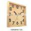 10 inch custom design wood framed wall clocks square (10W58BR-157)