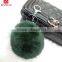 Good quality fur pom pom keyring for gift