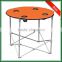 600D Folded Outdoor Canvas Specific Use Carry Portable Folding Camp Table with Cup Holder