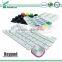 Plastic + rubber (P+R) Keypad , silk screen printing Keyboard with UV coating,