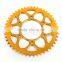 Chinese wholesale high performance CNC machined motorcycle chain sprocket from tarazon