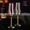 24K Gold Foil Glass Champagne Flutes , Drinking Glass Cup , Toasting Champagne Flute with Gift Box